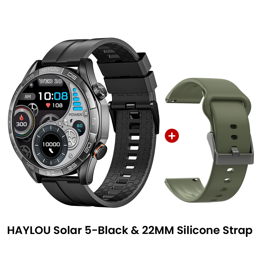 HAYLOU Solar 5 Chamadas de Voz Smartwatch 1.58 ''Display - Image 3