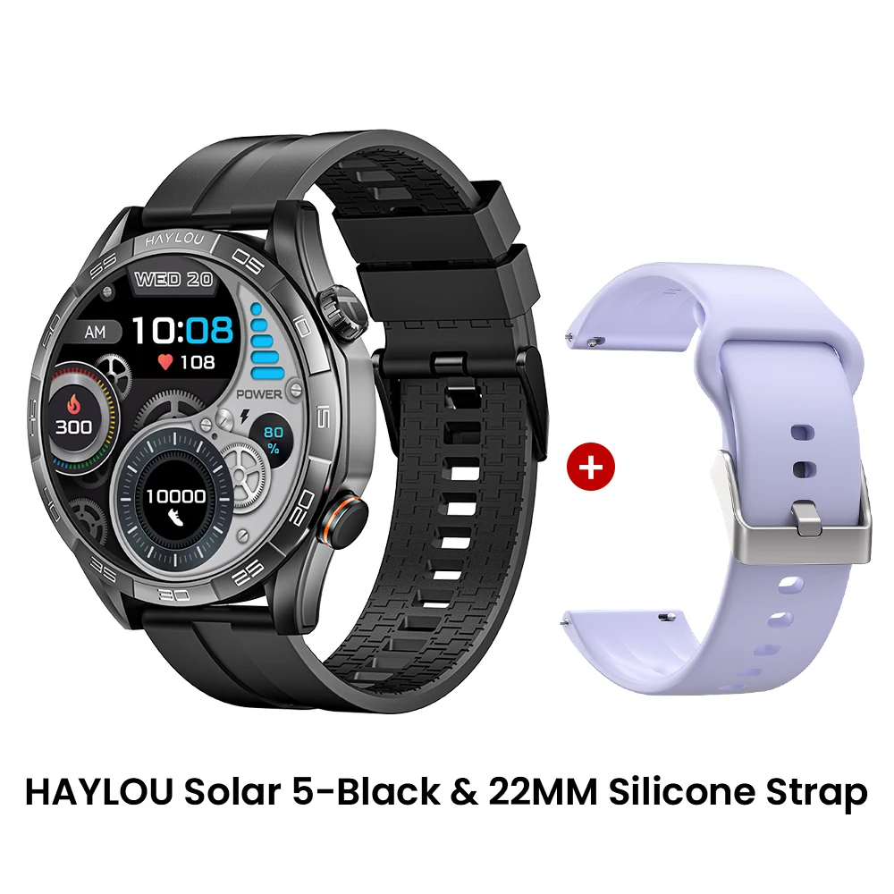 HAYLOU Solar 5 Chamadas de Voz Smartwatch 1.58 ''Display - Image 5