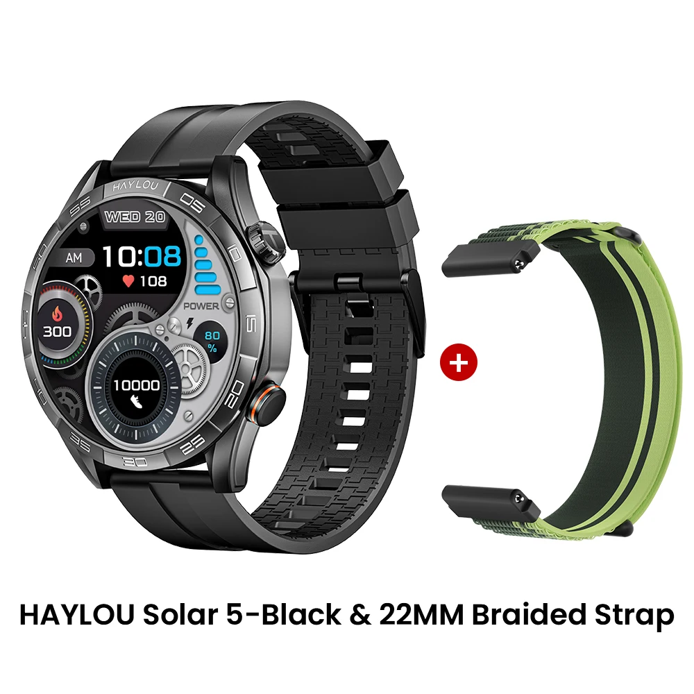 HAYLOU Solar 5 Chamadas de Voz Smartwatch 1.58 ''Display - Image 6